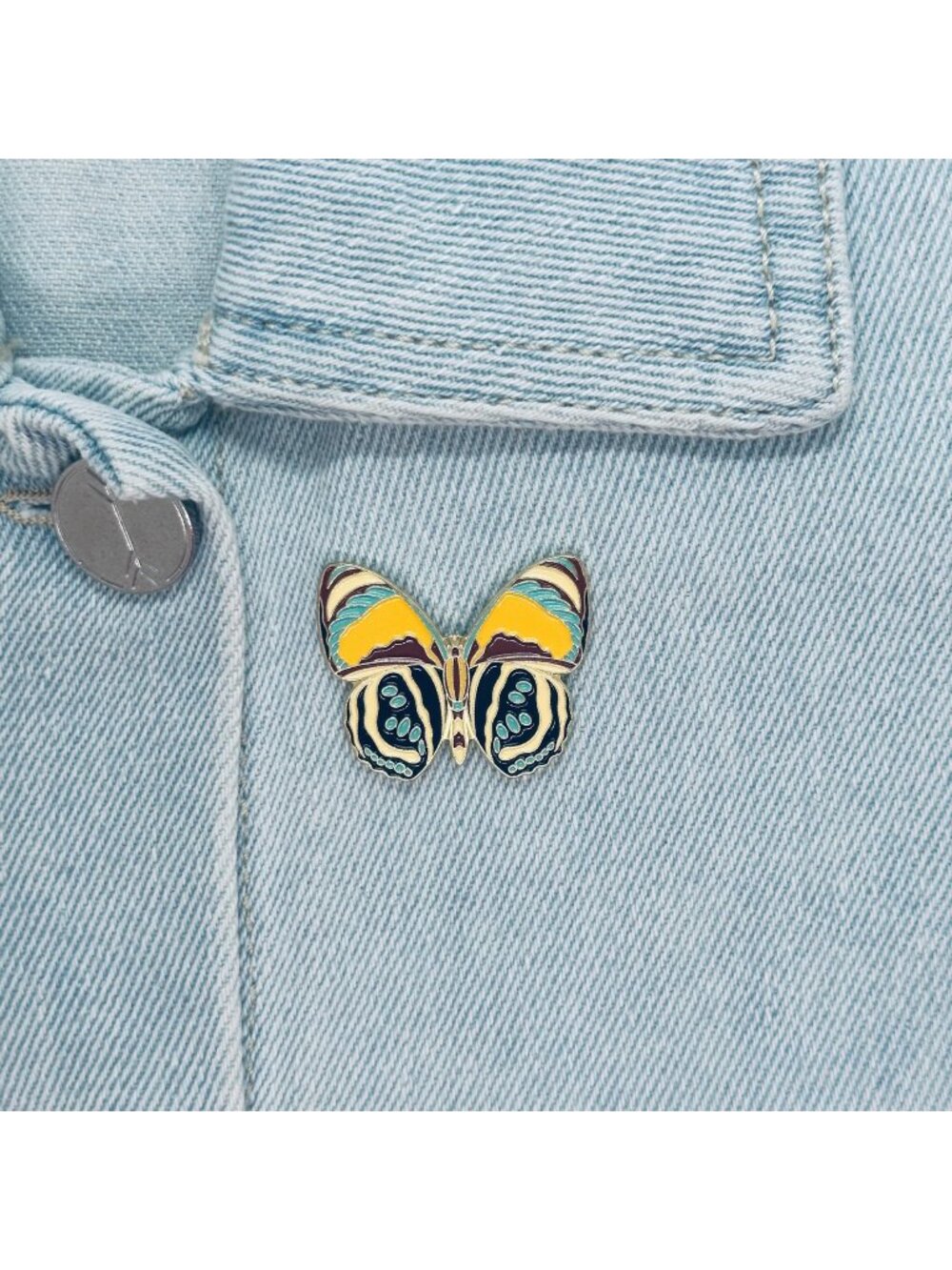 Colorful Butterfly Moth Enamel Pins Cartoon Insect Brooch Jewelry New Yellow New
